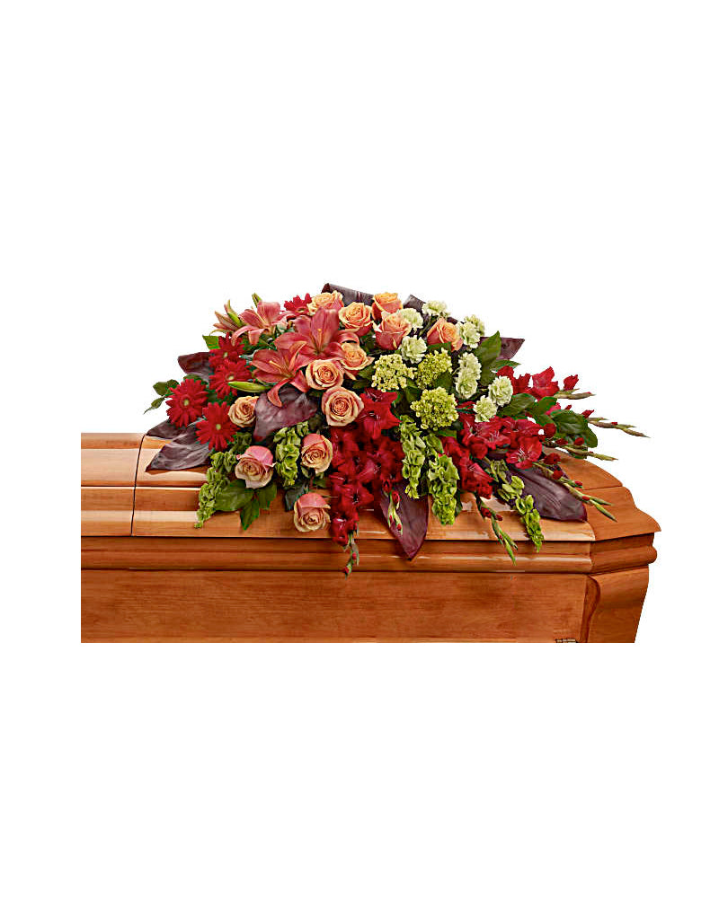 A Warm Goodbye Casket Spray