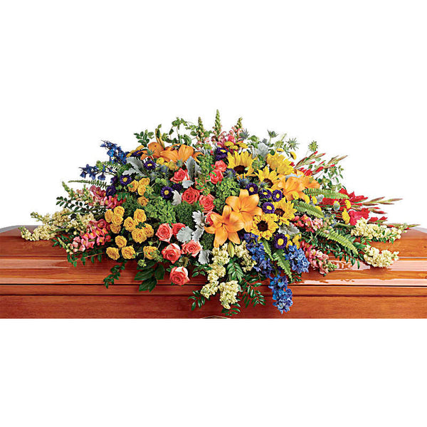 Bright Reflections Casket Spray