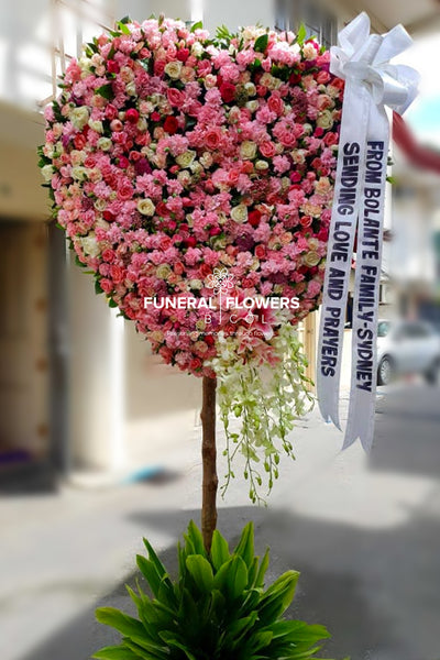 Full of Love Sympathy Flower Stand