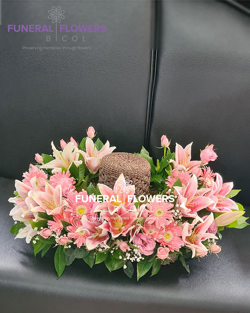 Pink Serenity Urn Flowers