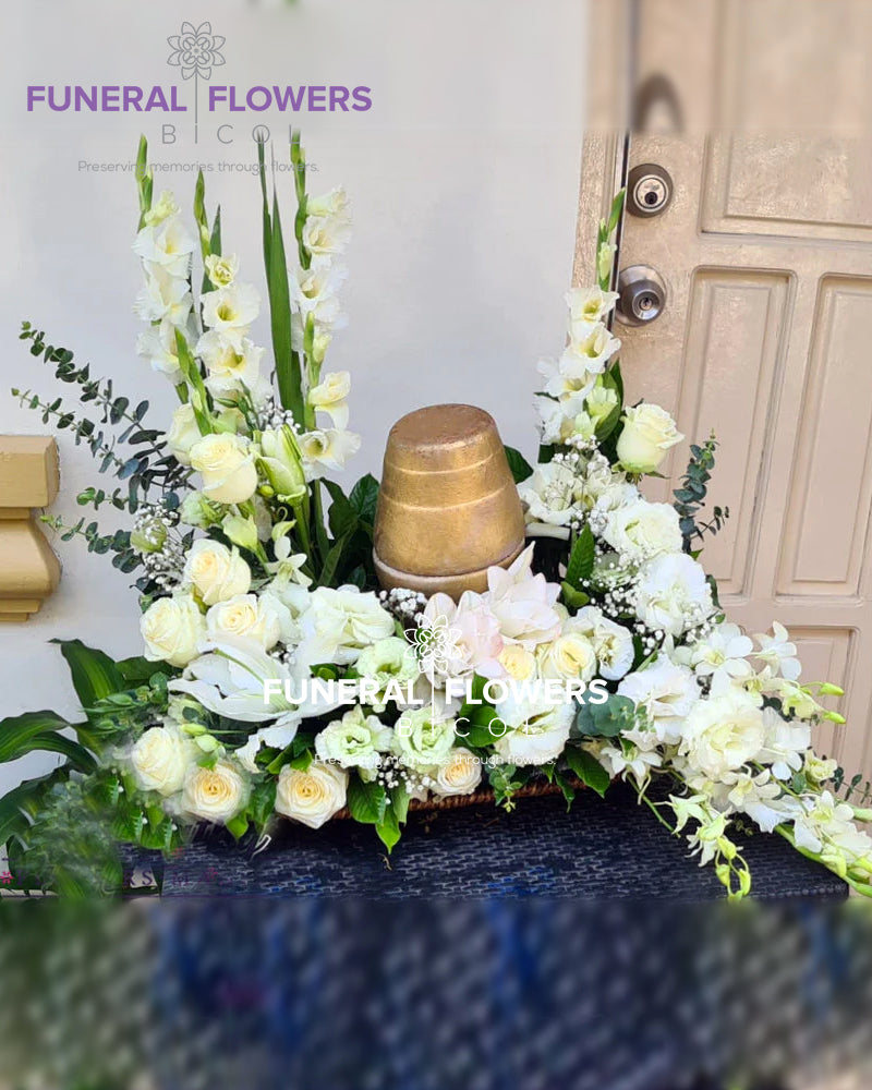 Love Blanca Paradise Urn Flowers